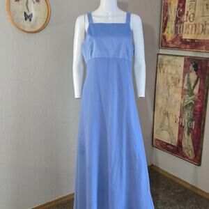 Vintage 90s Papēll Boutique Evening Periwinkle Chiffon Evening Gown size 12